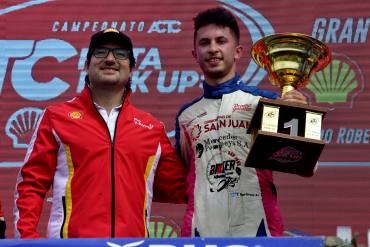 Tobías Martínez debutó con una                                         victoria en el TC Pista Pick Up