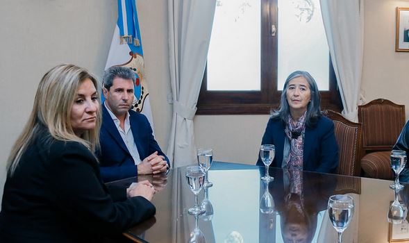 Uñac recibió a la electa  secretaria General de UDAP