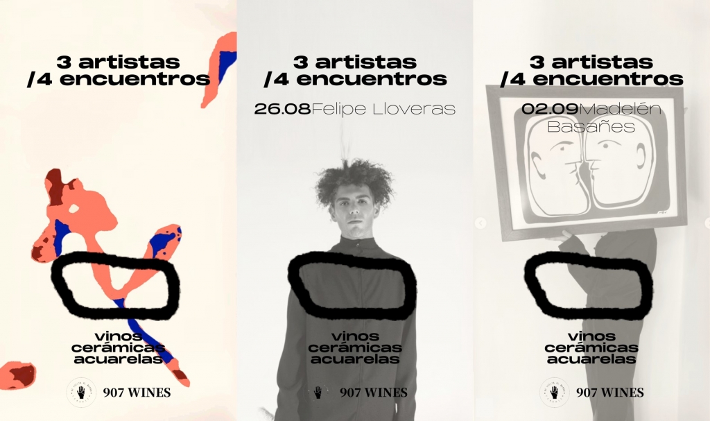 Ciclo de cerámica, acuarelas y vino