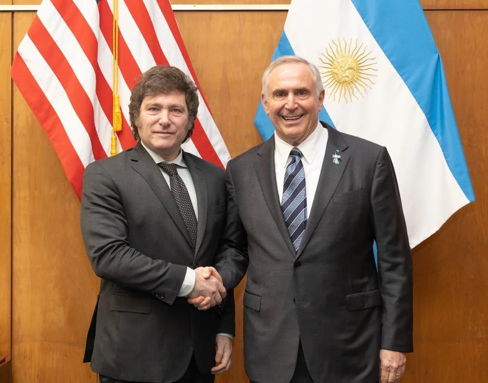 Javier Milei se reunió con el embajador de Estados Unidos