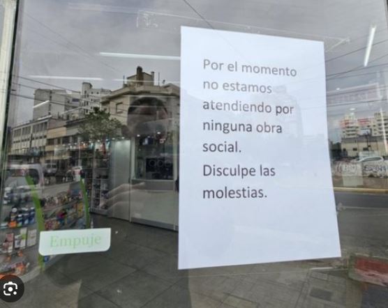 Farmacia no reciben obra sociales