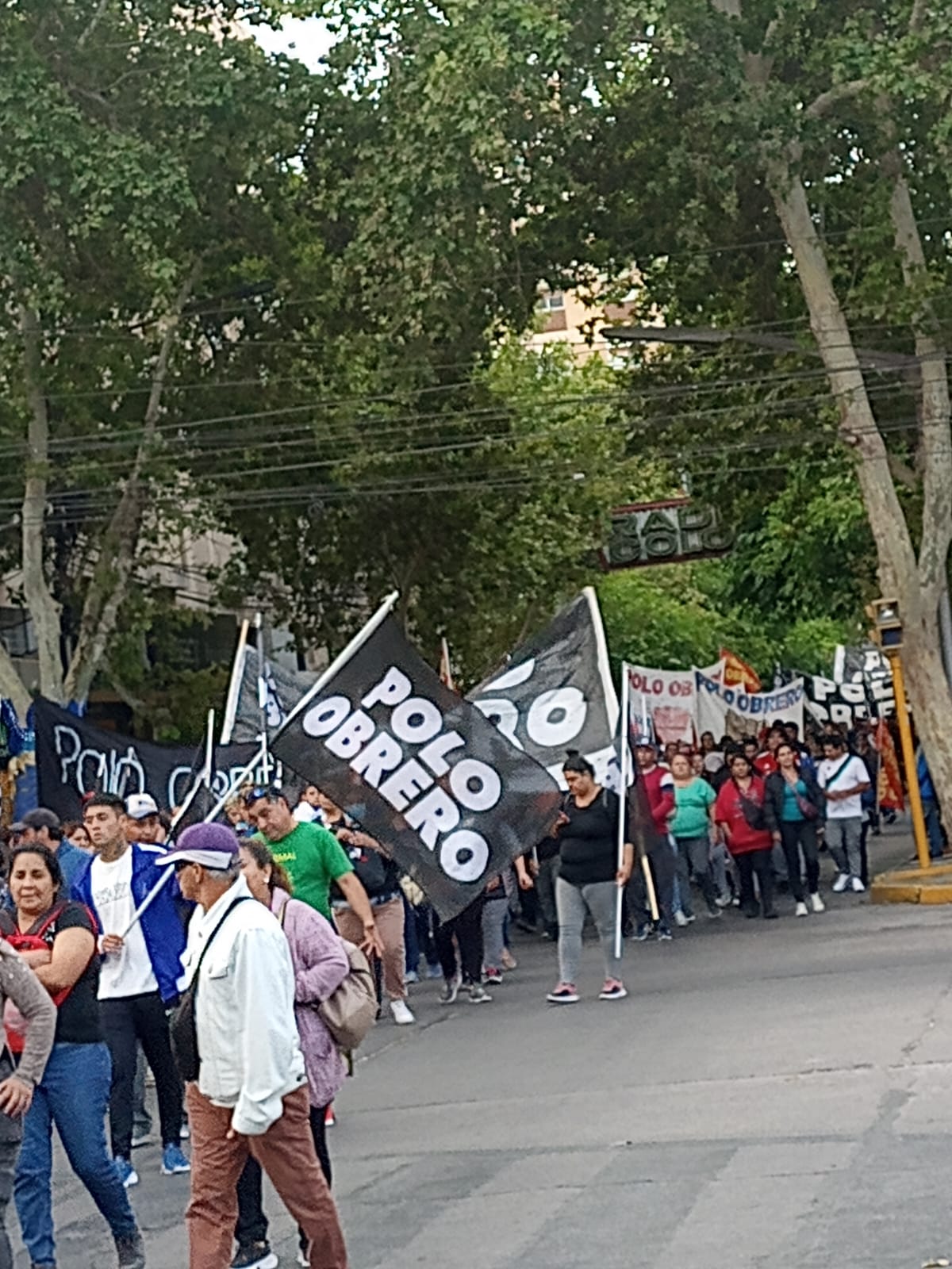 En San Juan también marcharon las organizaciones sociales
