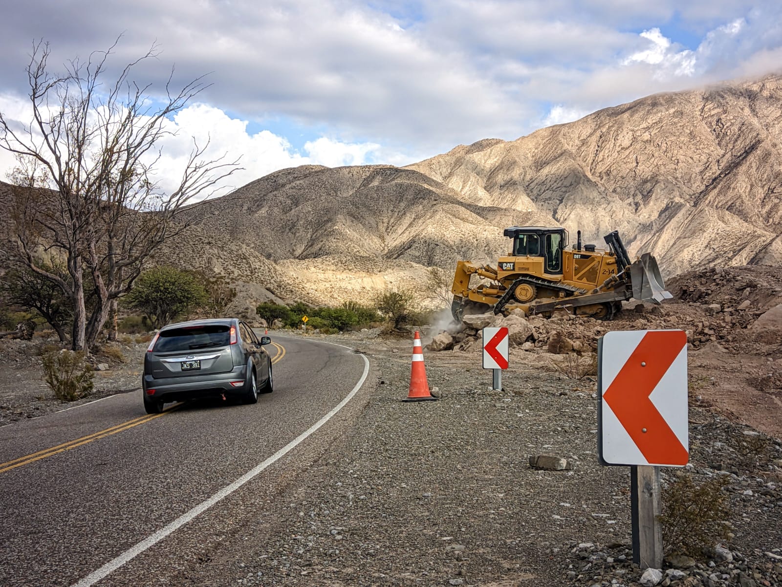 Trabajan para brindar más seguridad en ruta que une Capital con Calingasta e Iglesia