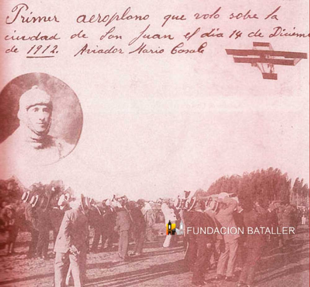 El primer avión que voló en San Juan