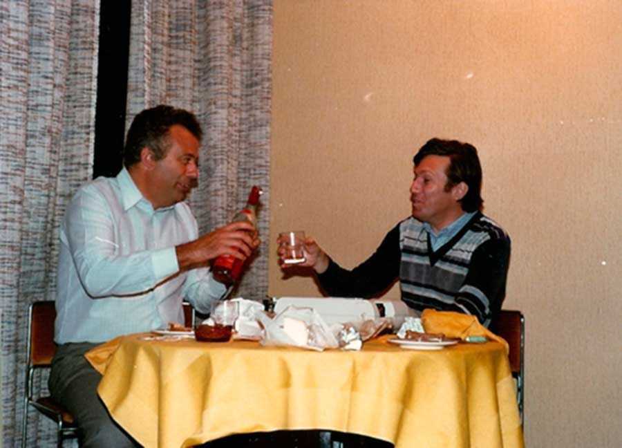 Roland Lovey en Roma en 1980