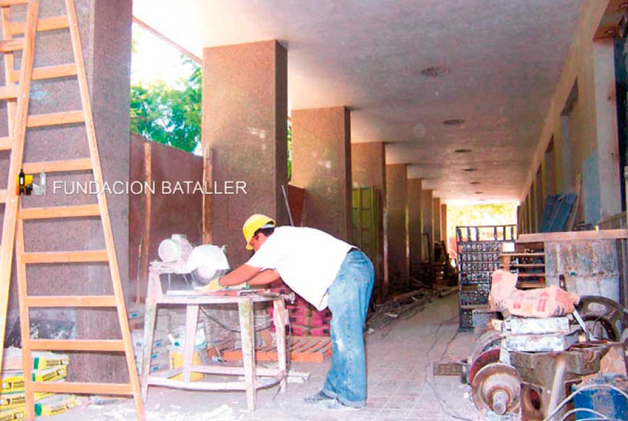 Trabajos tras el incendio 