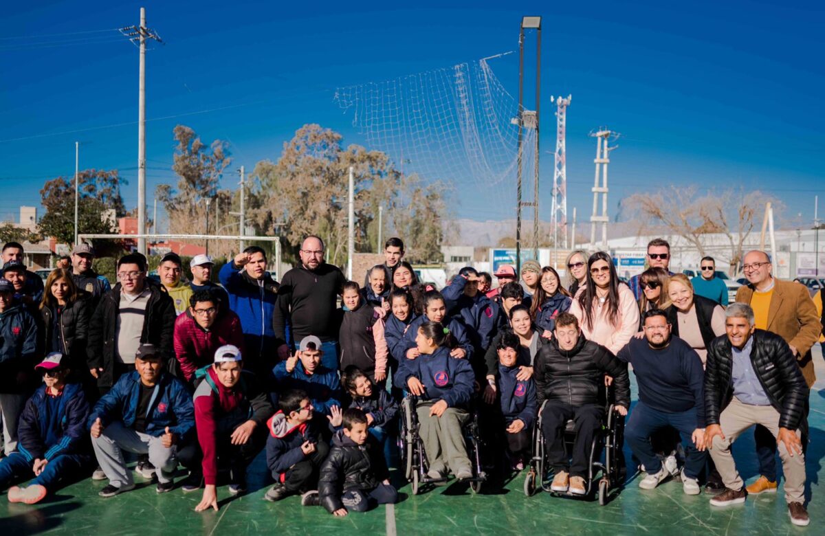 El parque de Rivadavia fue escenario para un encuentro de deporte inclusivo