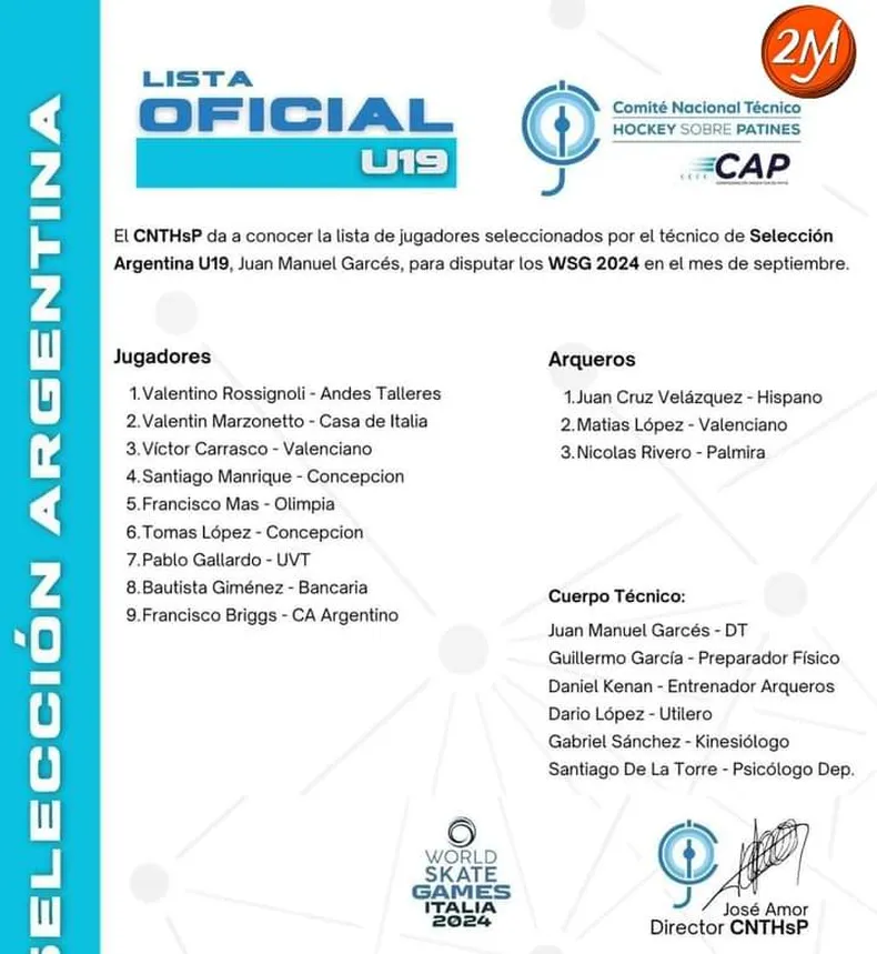 lista sub 19 wgs