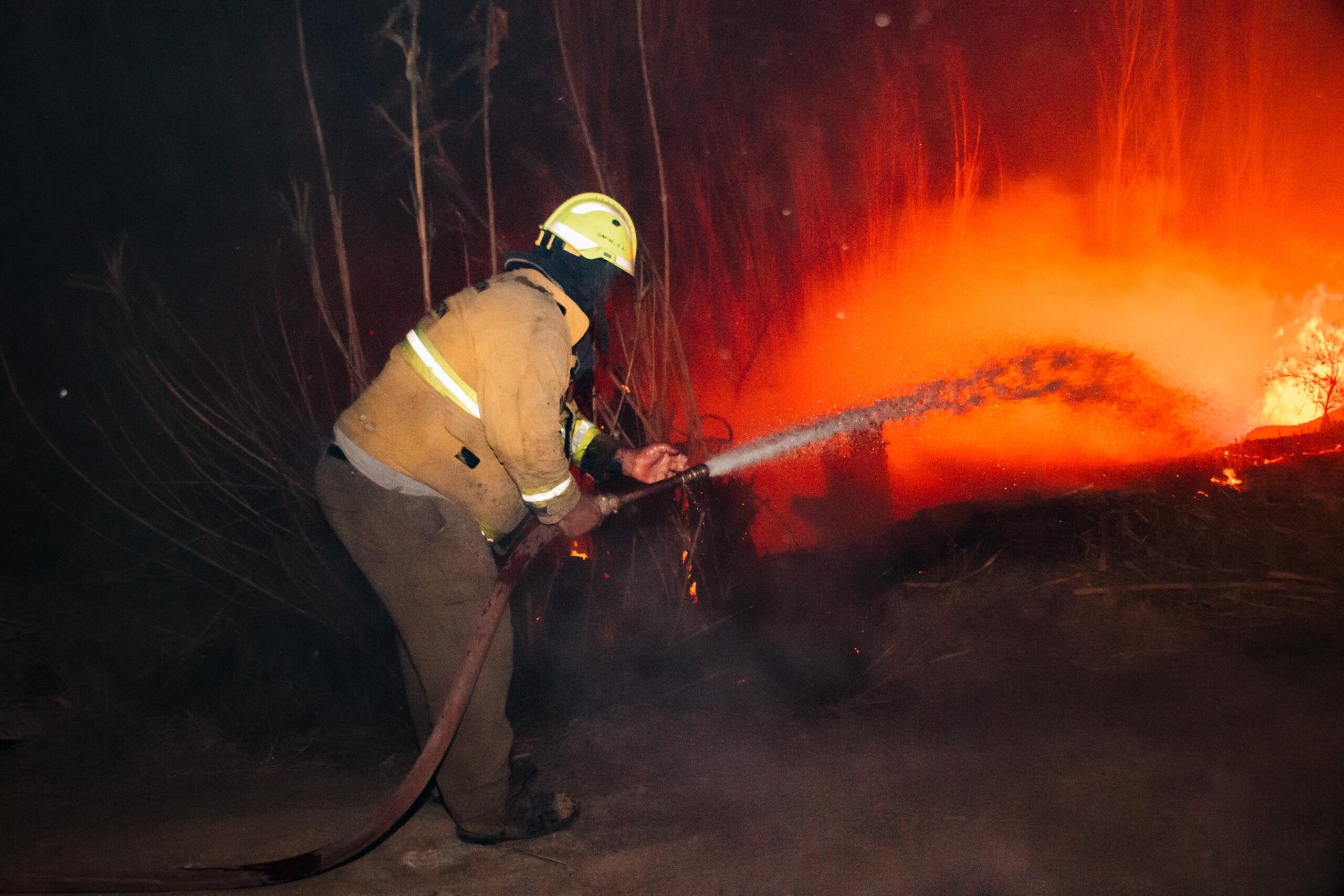 Por el viento Zonda, se registraron unos 20 focos de incendios en Médano de Oro