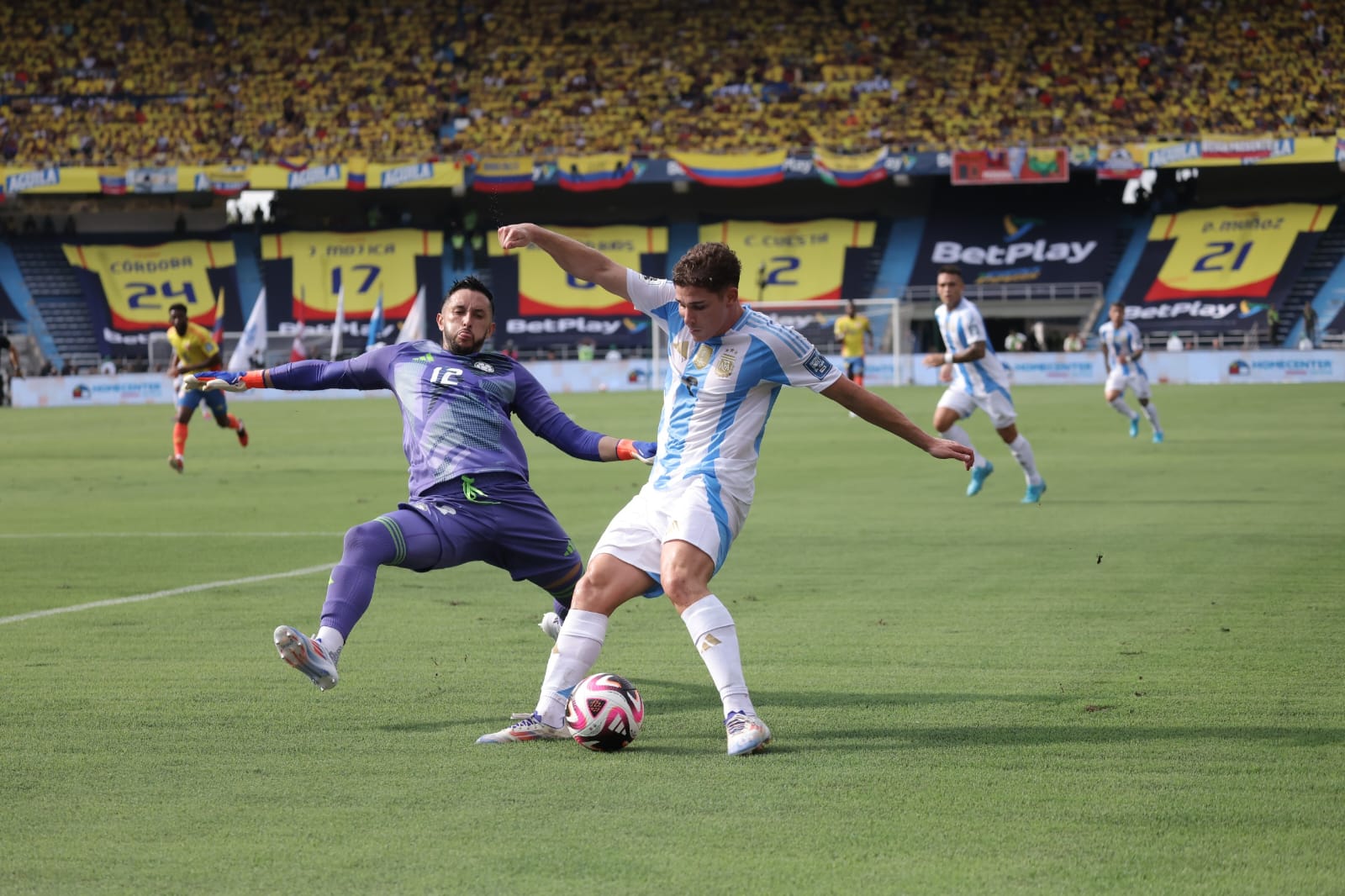 Argentina perdió ante Colombia