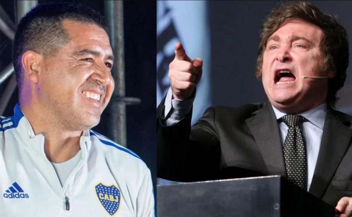 Milei apuntó contra Riquelme tras la derrota de Boca en el superclásico