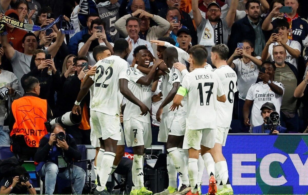 Liga de Campeones: Real Madrid goleó al Borussia Dortmund