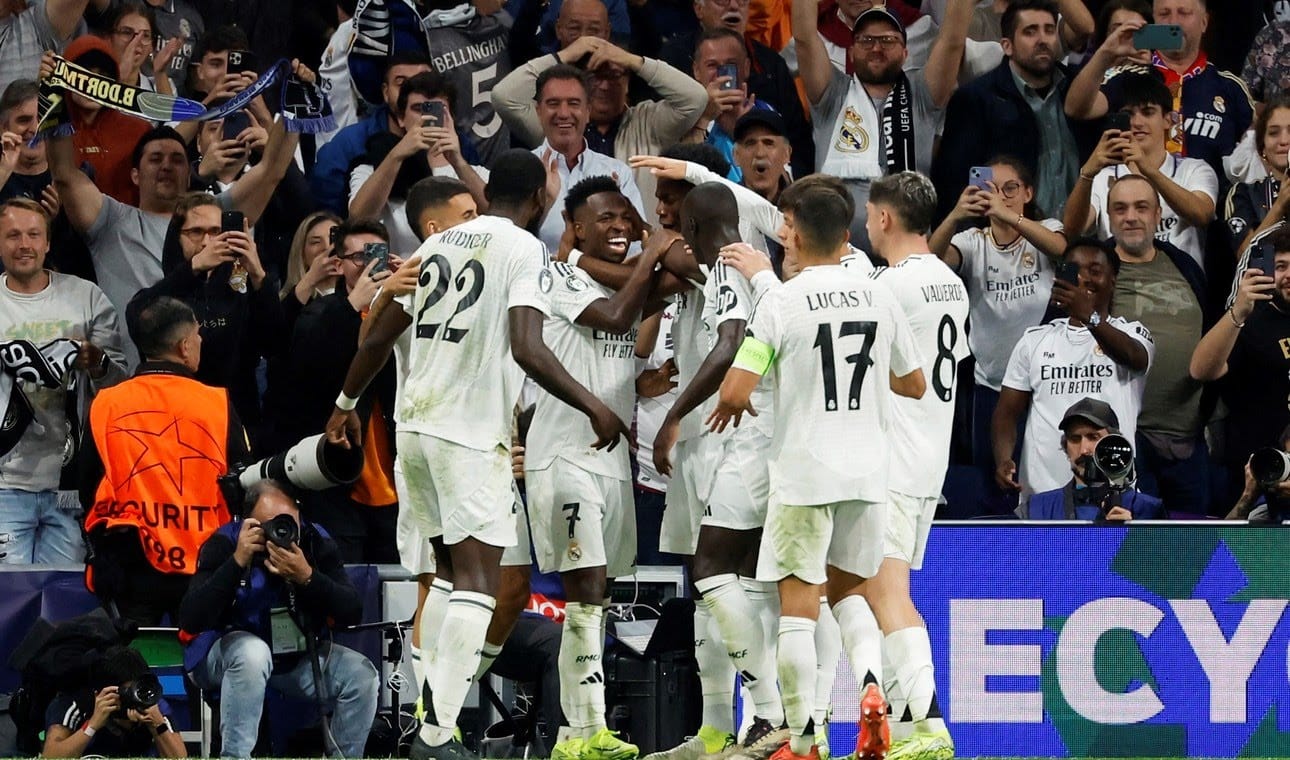 Liga de Campeones: Real Madrid goleó al Borussia Dortmund