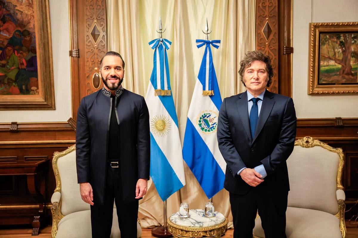 Milei se reunió con Nayib Bukele en Casa Rosada: «Somos grandes amigos»