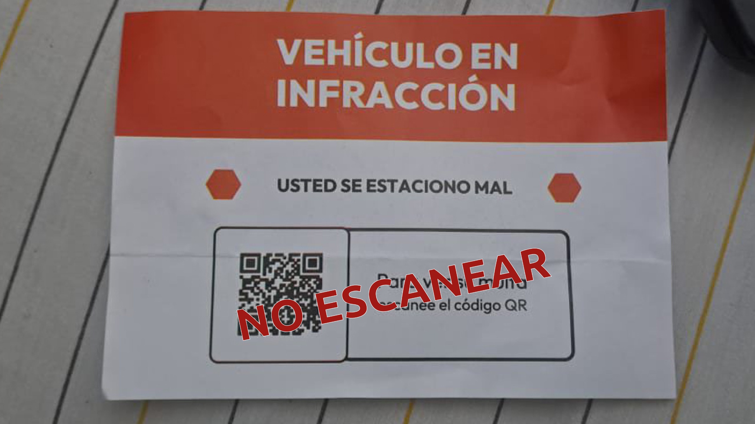 Alertan por estafas mediante un QR en falsas boletas con multas de tránsito