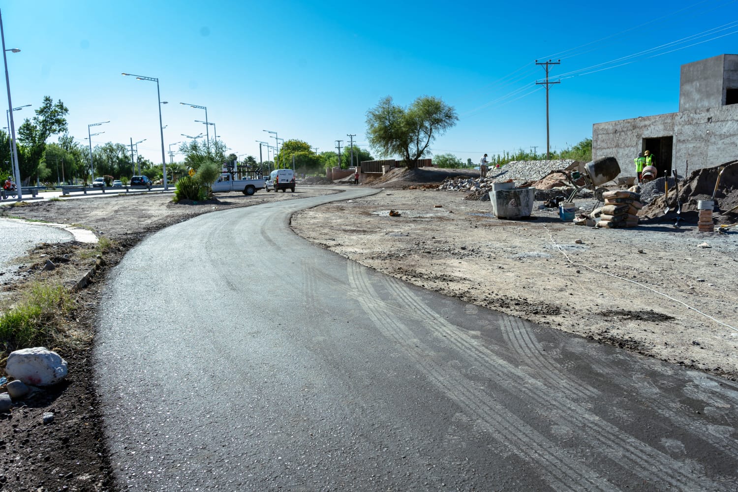 Rivadavia: avanzan las obras del Parador del Ciclismo en Marquesado