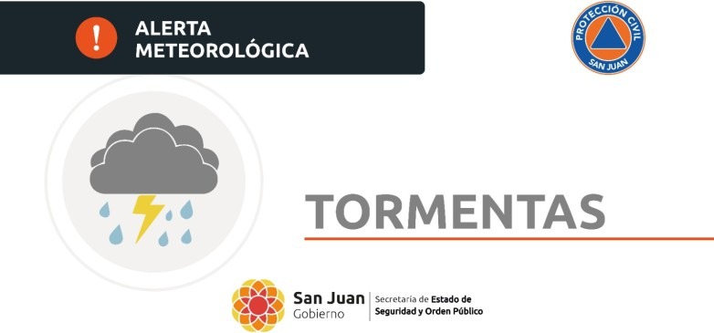 Anuncian un alerta meteorológico para la tarde y noche de este lunes