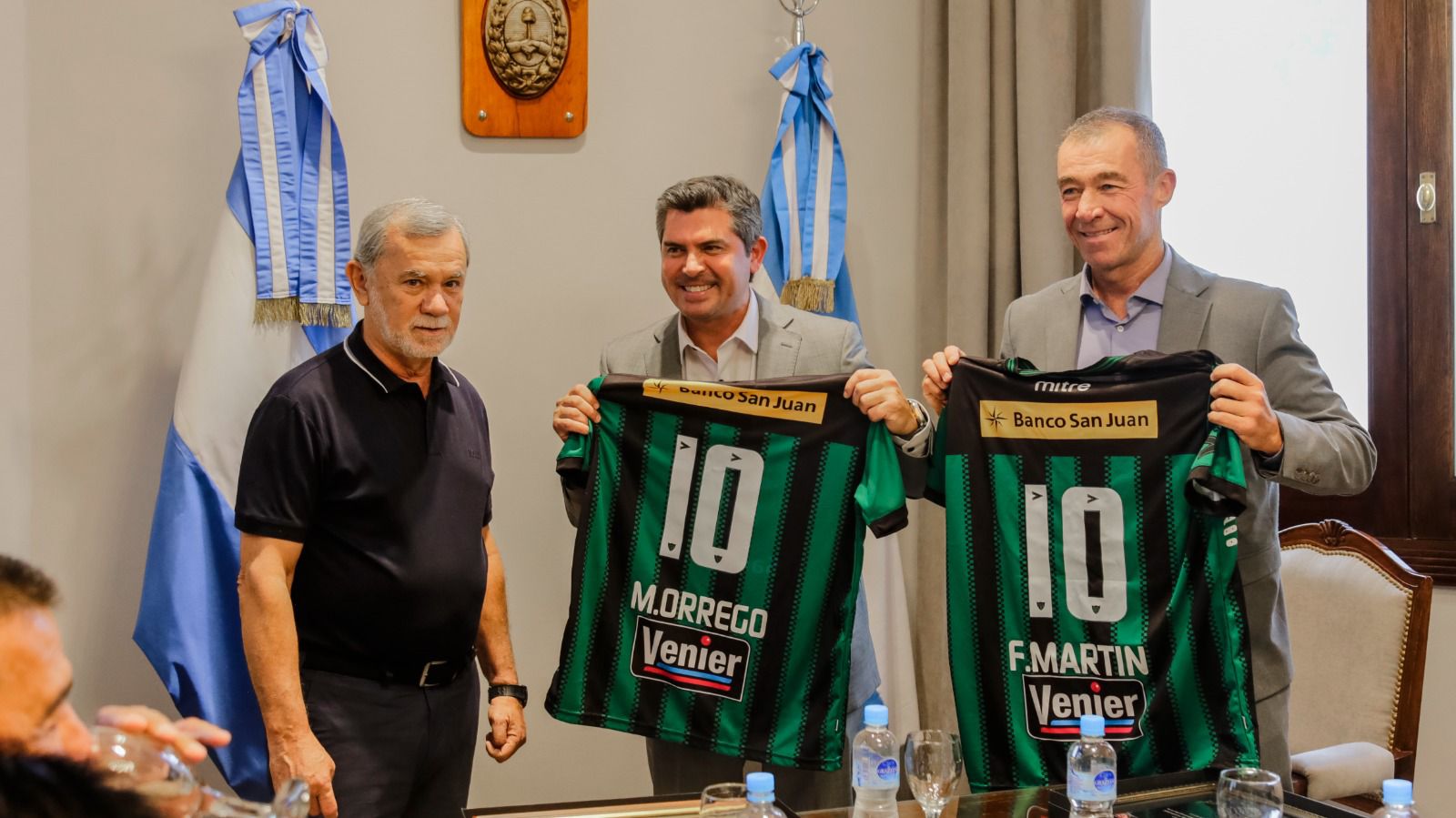 El Club San Martín de San Juan fue recibido por Marcelo Orrego