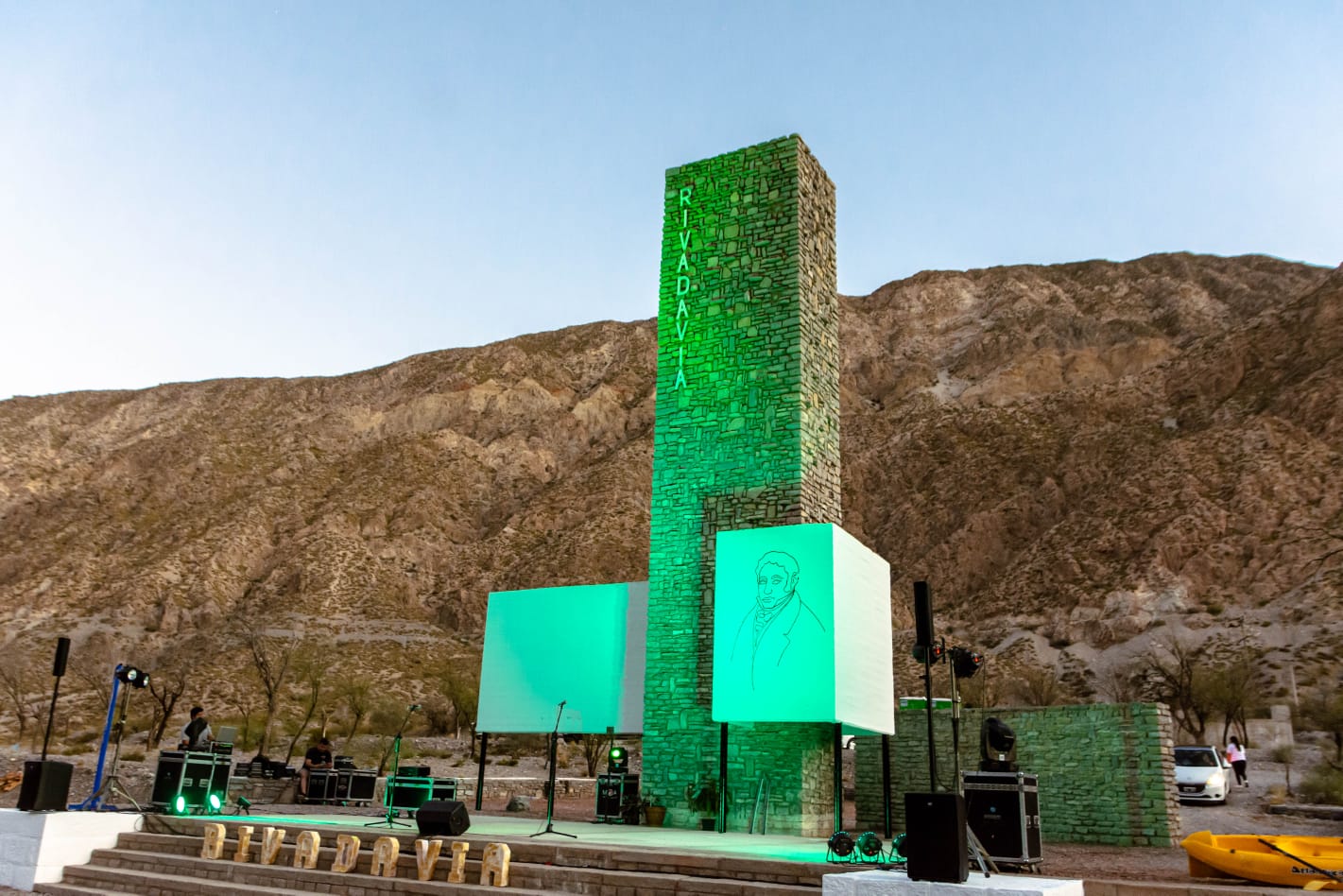 Renuevan el monumento a Rivadavia para fomentar el turismo
