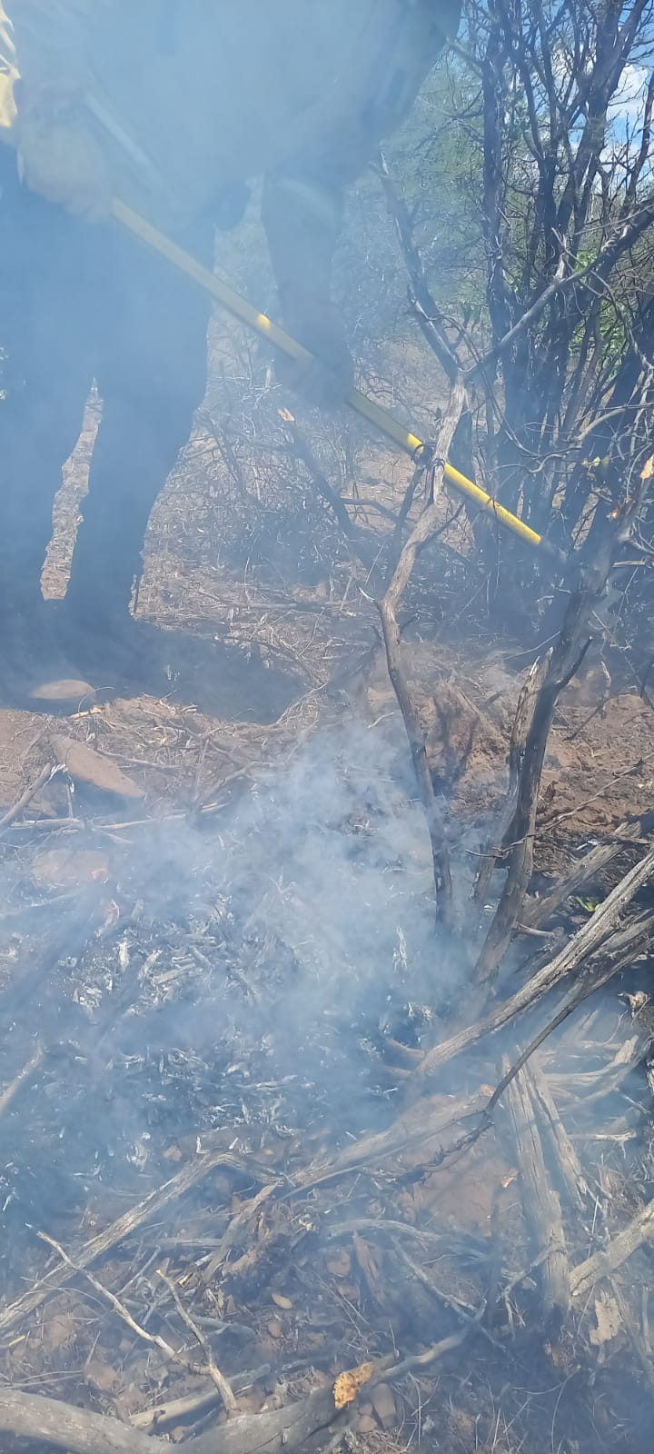 Bomberos logró controlar el preocupante incendio en los cerros de Valle Fértil
