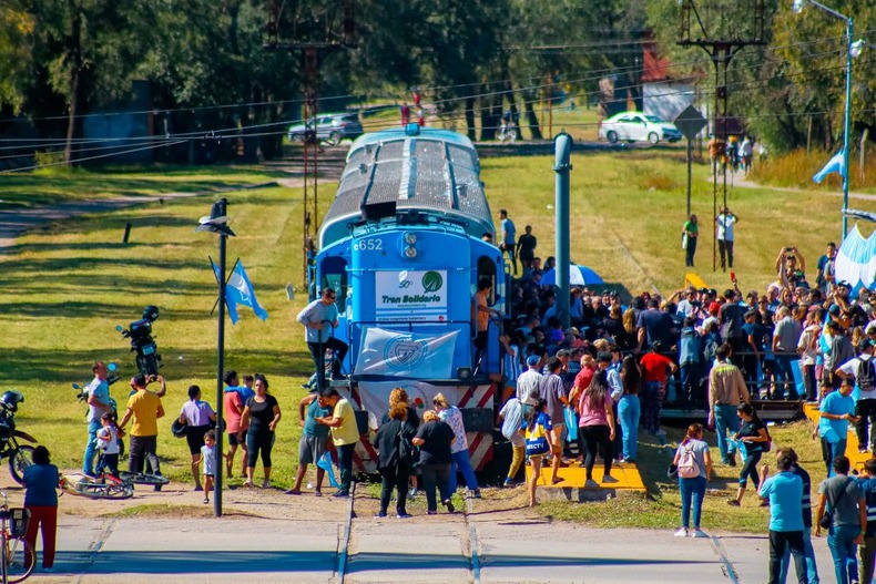 Anticipan que un tren con pasajeros vuelve a Caucete con un fin solidario