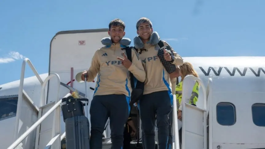 La Selección Argentina Sub 20 ya está en Venezuela para el Sudamericano