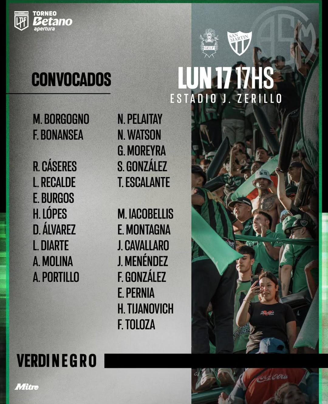 San Martín visita a Gimnasia en La Plata