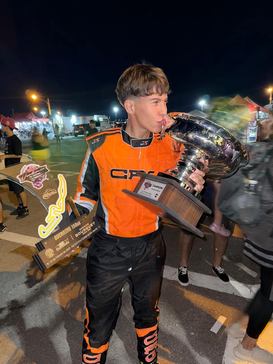 Un triunfo y dos podios sanjuaninos en la Copa Vendimia de Karting Mendocino 