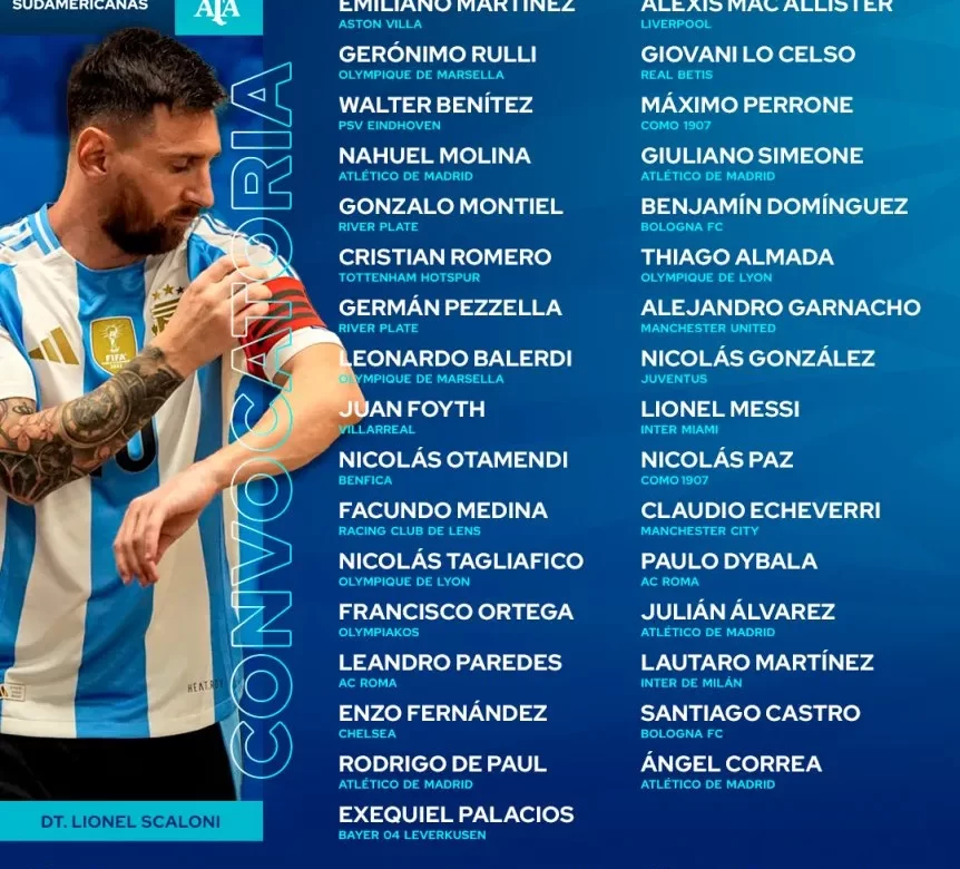 Eliminatorias: Lionel Scaloni dio la lista para enfrentar a Brasil y Uruguay