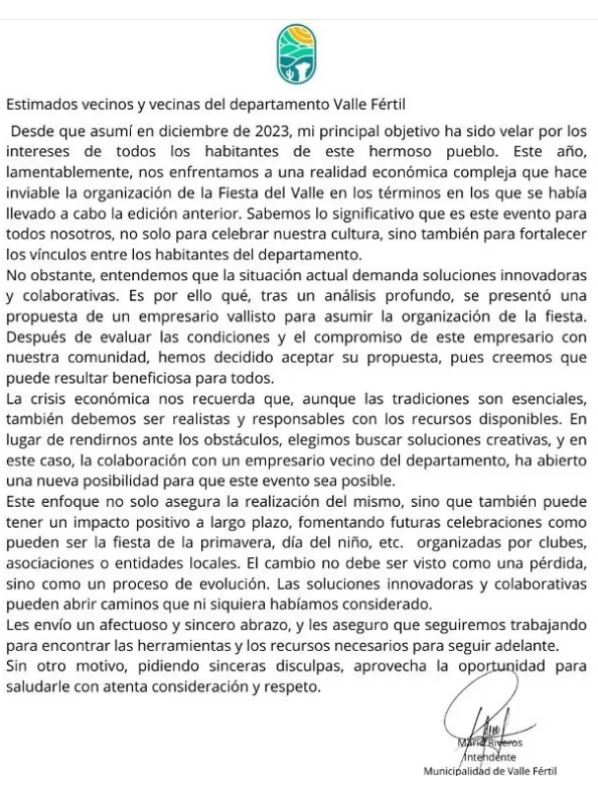 Comunicado privatizacion