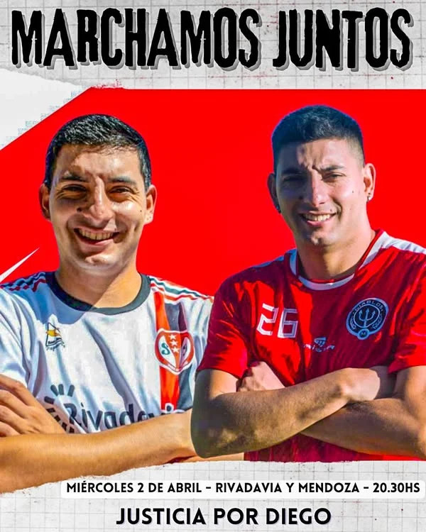 Marcharán por Diego, el futbolista que murió tras gresca en Marquesado