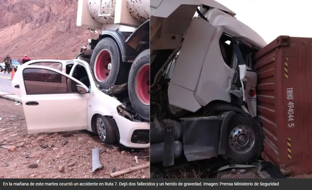 Fatal accidente de alta montaña camino a Chile