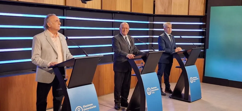 Se concretó el debate universitario, antes de las elecciones en la UNSJ: los candidatos a rector presentaron sus propuestas y cruzaron ideas