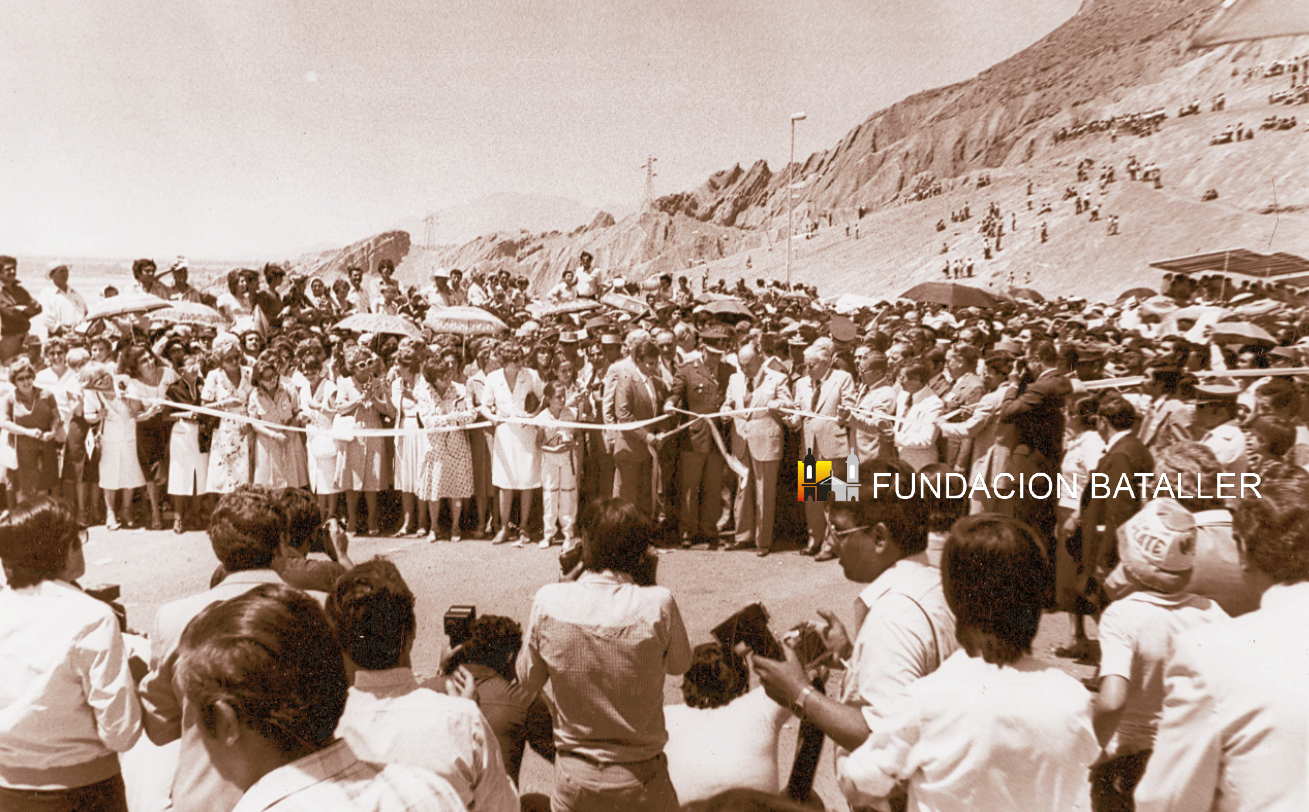 La inauguración del Dique de Ullum