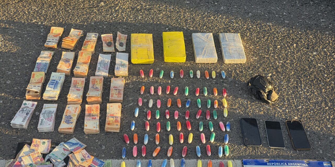 Un control de rutina terminó con un millonario secuestro de cocaína en Caucete
