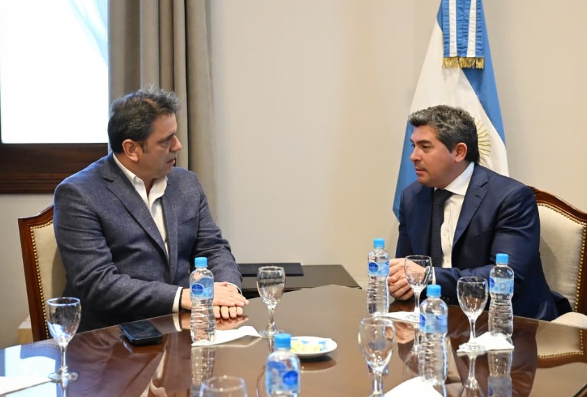 Lisandro Catalán visitó San Juan y mantuvo una agenda de trabajo con el gobernador Orrego
