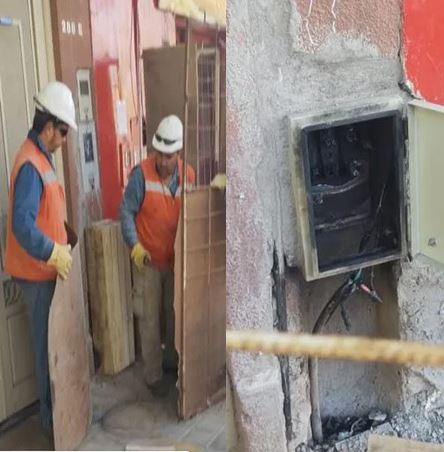 Operario en grave estado al explotar una caja de fusibles