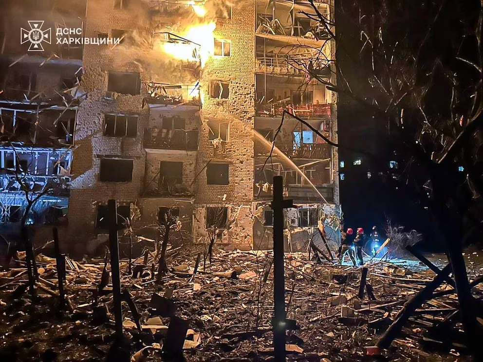 Rusia lanzó un ataque masivo con drones y misiles contra Ucrania: al menos tres muertos y varios heridos