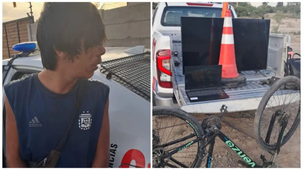 En un operativo de película, efectivos policiales debieron tirarse al canal para detener a un delincuente que escapaba