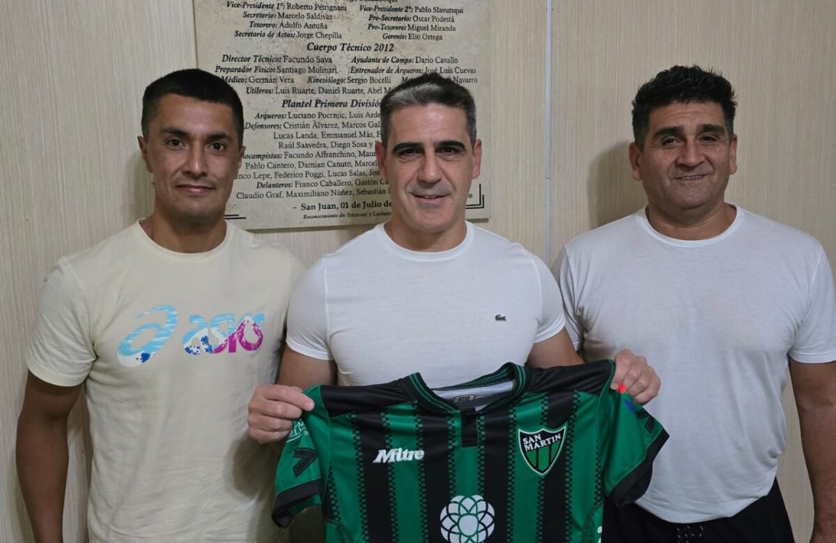 Ariel Martos el nuevo entrenador de San Martín