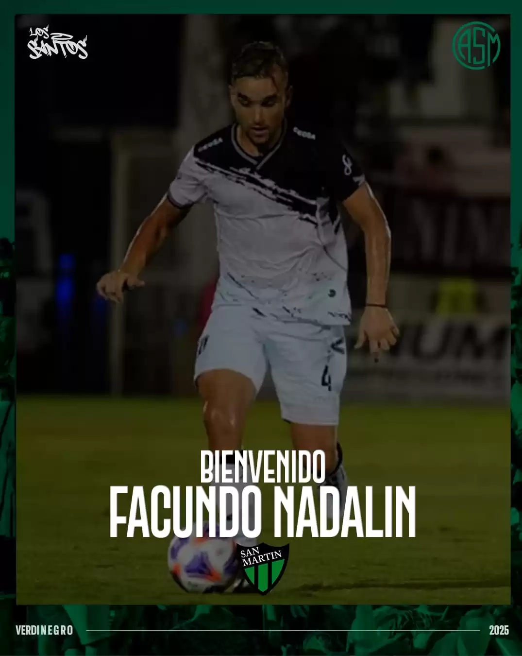 El verdinegro sigue sumando: Facundo Nadalín es nuevo refuerzo