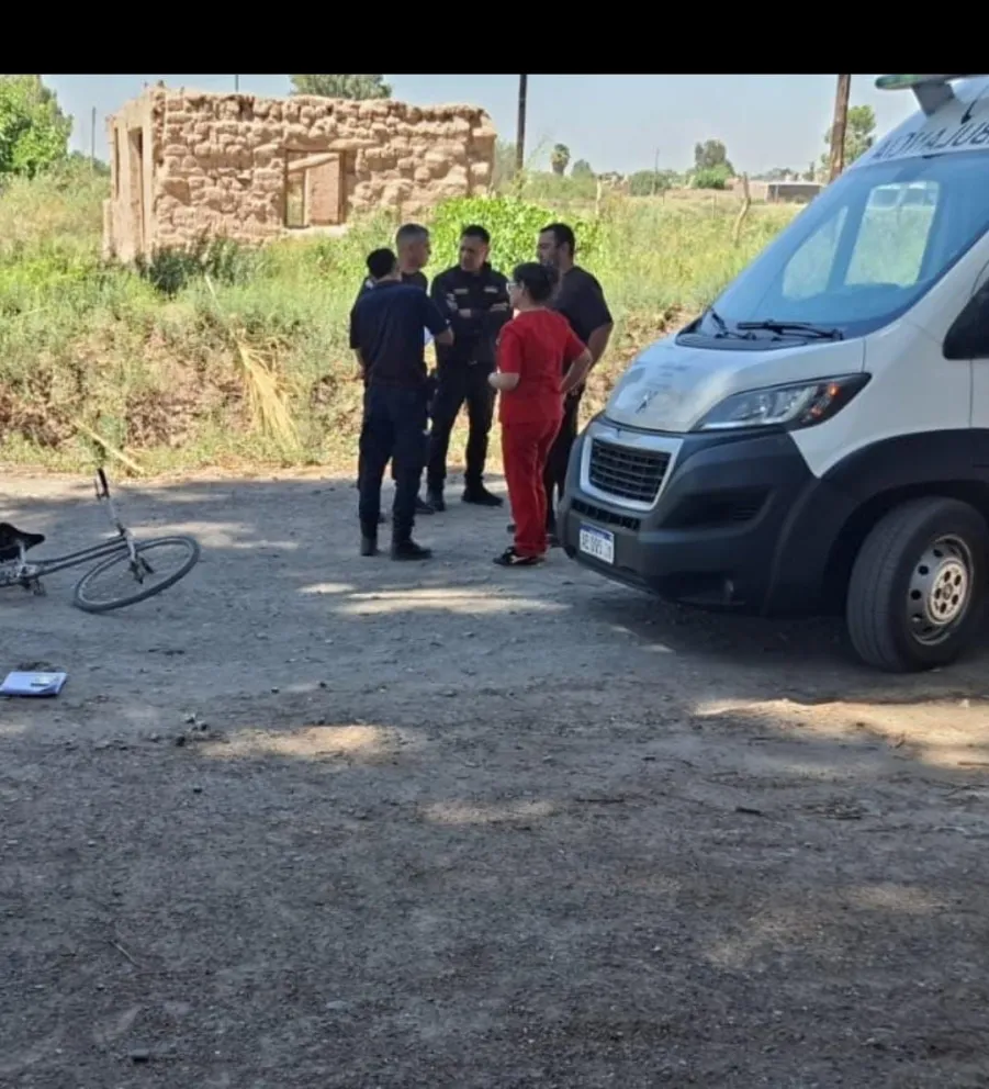 Tragedia en Angaco: un hombre murió tras caer de su bicicleta