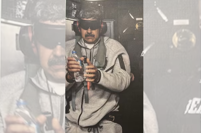 Difunden la primera imagen de Nicolás Maduro detenido tras un operativo de Estados Unidos