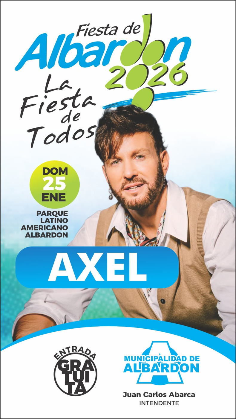 Albardón palpita su fiesta departamental con Axel como figura central