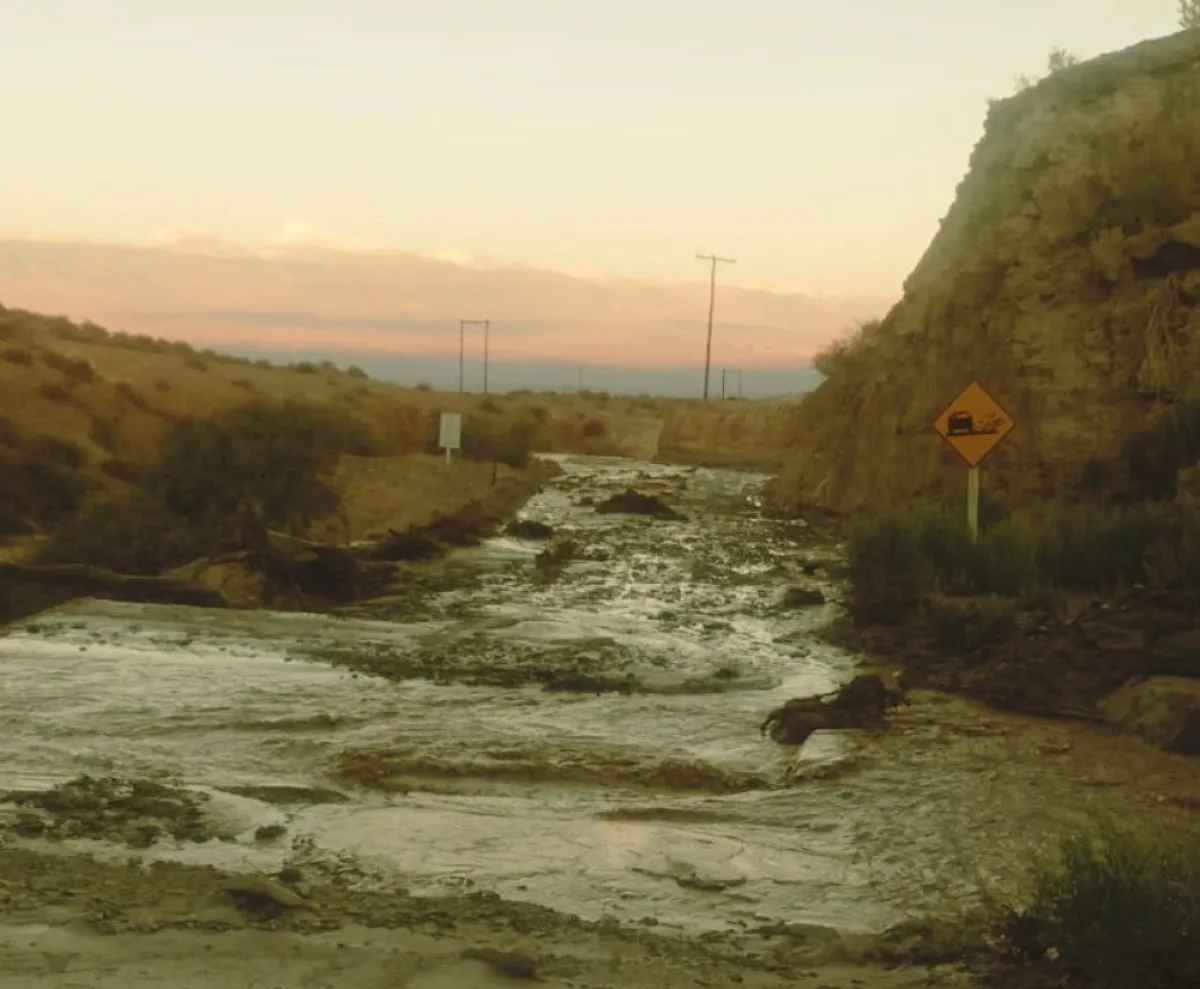 Las tormentas dejaron seriamente dañados los accesos al Parque El Leoncito en Calingasta