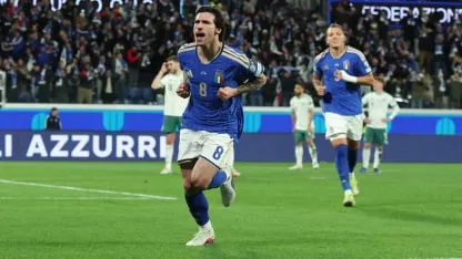 Italia le ganó a Irlanda del Norte y dio un paso más hacia el Mundial 2026  (VIDEO)