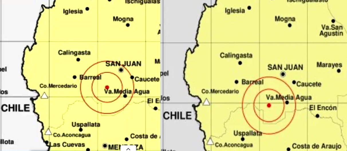 Otro fuerte sismo con epicentro en Sarmiento