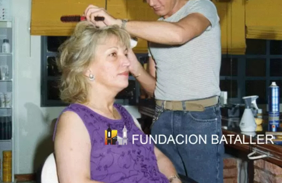 Ana María López en la peluquería