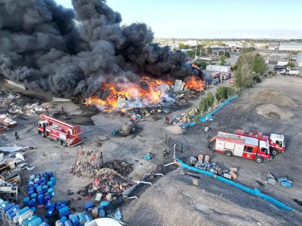 Incendio en el Parque Industrial: Chimbas pedirá informes ambientales tras el siniestro en Eco San Juan