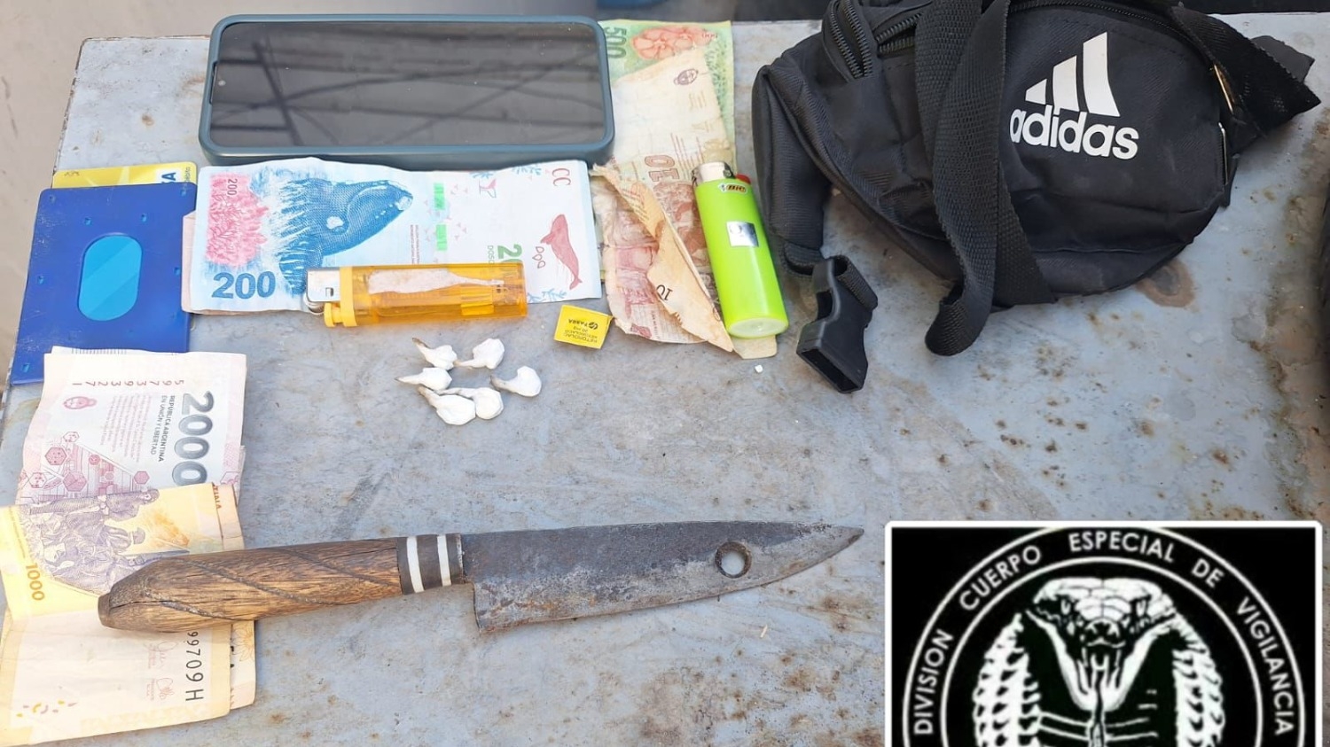 Disturbios en la Terminal: detienen a un hombre con cocaína y un cuchillo